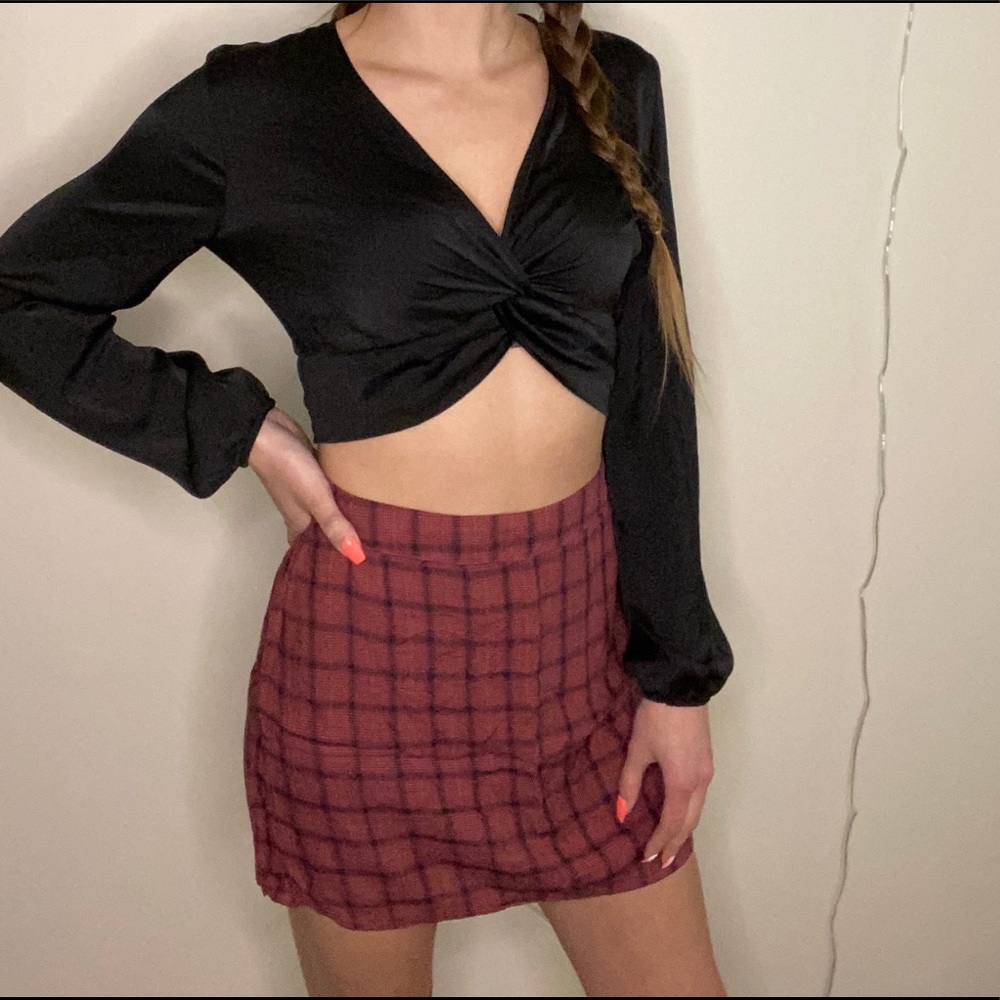 PLAID MINI SKIRT